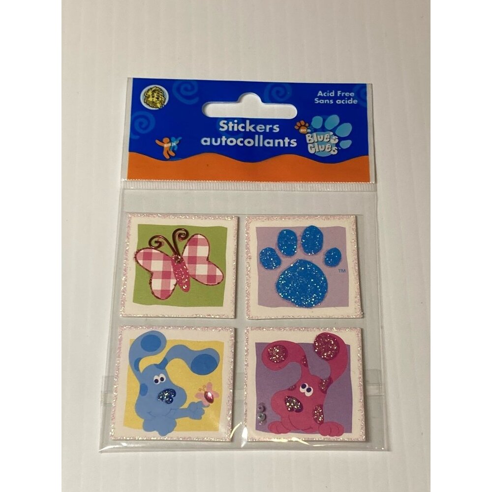 SandyLion Blue's Clues Stickers Scrapbooking 2004 Nick JR Nickelodeon Vintage